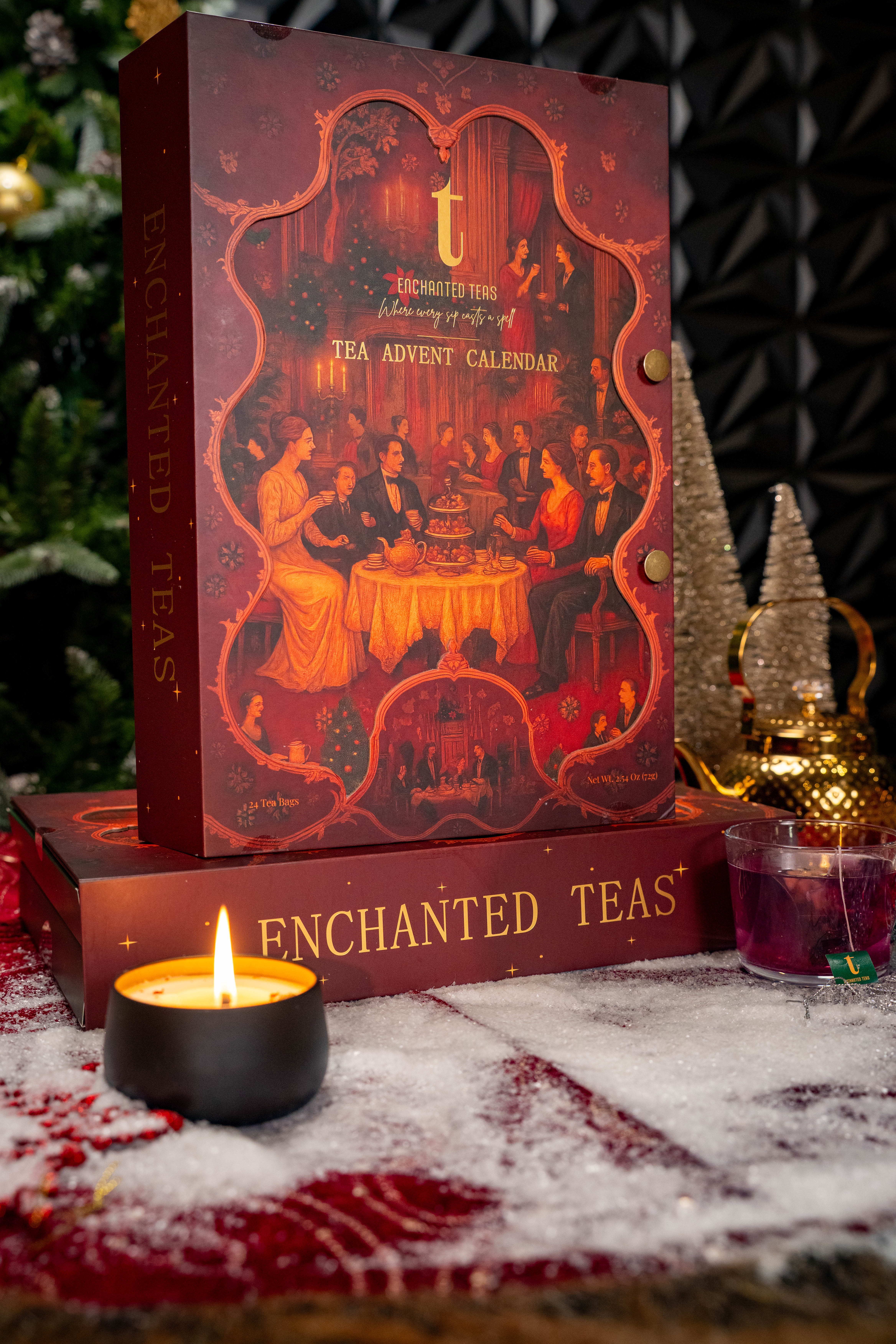 Brand content — styled product photography for Enchanted Teas
